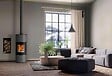 GODIN - Poêle bois bûche GODIN Terrasson 8Kw - Gris - 400230 - vignette