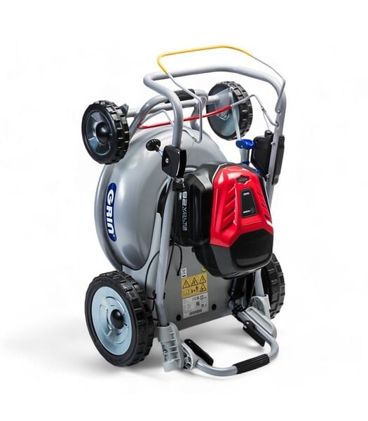 GRIN - Tondeuse électrique tractée sur Batterie 82V, mulching professionnel, coupe 46cm - GRIN BM46A-82V - large