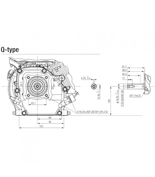 HONDA ENGINES - Moteur Honda GX200QHB1 196 cc - Vilebrequin 19,05mm - Equipement industriel, construction et espaces verts - large