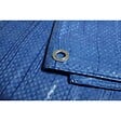 TECPLAST - Bâche plastique 8 x 12 m BLEUE Polyéthylène 80g/m² - vignette
