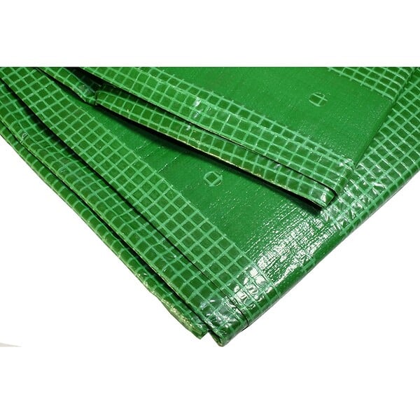 TECPLAST - Toile 4 x 3 m pour pergola et tonnelle VERTE Polyéthylène 170g/m² Poids 2,04kg KZ GARDEN - large