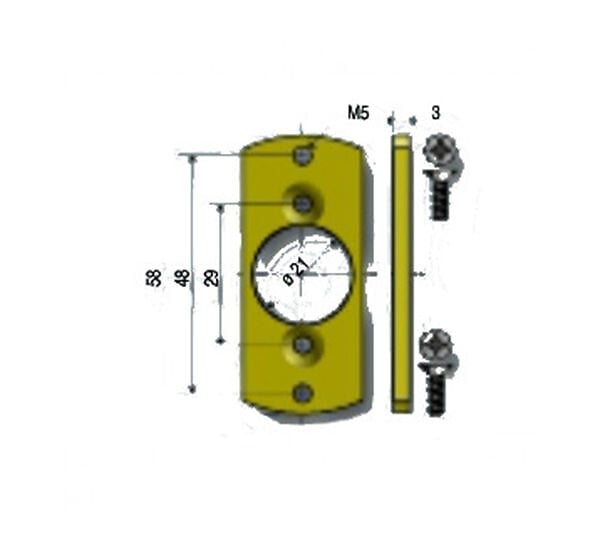 SOMFY - Plaquette LO LS40 pour moteurs Somfy Ø40mm 9147337 - large