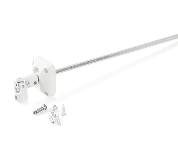 AVOSDIM - Sortie de caisson 45° sous coffre pour manivelle Ø12mm Tige hexagonale 7mm - large