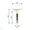 AVOSDIM - Attache tablier souple renforcée pour Volet Roulant - Lot de 10 - vignette