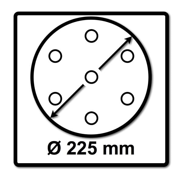 FESTOOL - Abrasifs Granat  pour ponceuse Planex - Grain 180 D.225 - Boîte de 25 - 205660 - large