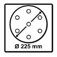 FESTOOL - Abrasifs Granat  pour ponceuse Planex - Grain 180 D.225 - Boîte de 25 - 205660 - vignette
