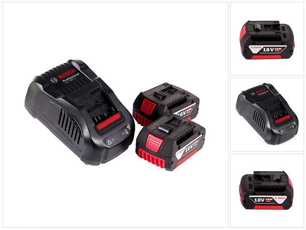 BOSCH - Pack 2 Batteries 5,0 Ah BOSCH 1600A00B8J GBA 18V + Chargeur GAL1880 CV - large