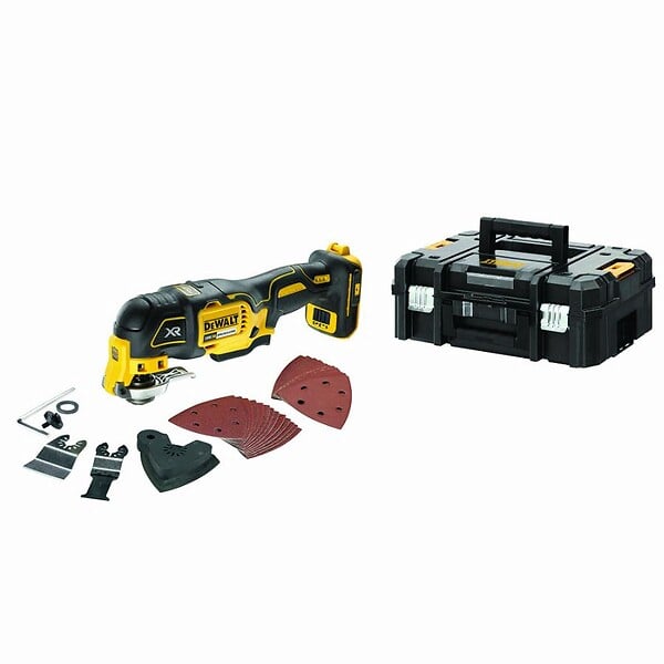 DEWALT - Multi-cutter 18V DEWALT DCS356NT-XJ Brushless avec coffret et accessoires - large