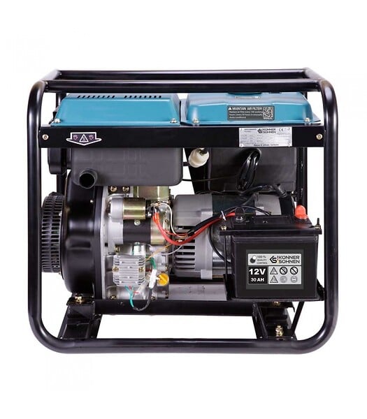 KONNER SOHNEN - Générateur diesel Euro 5 boitier ATS intégré puissance 6500W "Könner & Söhnen" KS 9100HDE-1/3 ATSR - large