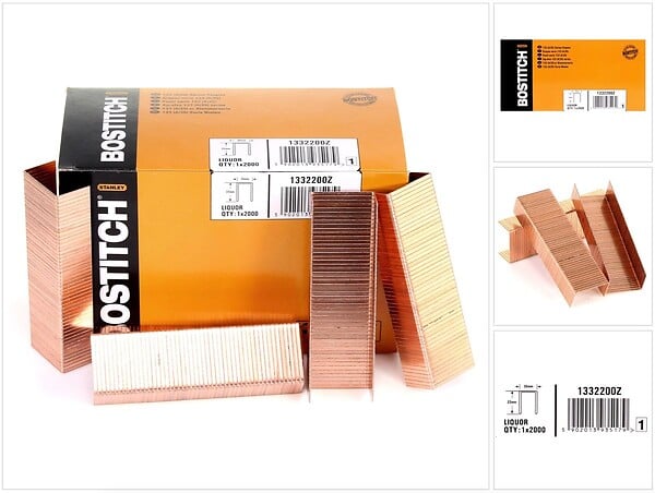 BOSTITCH - Agrafes BOSTITCH A/35 Galva - 22 mm - Boite de 2000 - 1332200Z - large