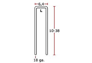 AERFAST - Agrafes L 38mm AERFAST - boîte 5000 - L17BAB - large