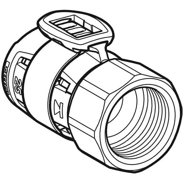GEBERIT - Raccord FlowFit filetage femelle - DN. 12 / 15 - Ø 16 mm x Rp. 1/2'' -  - 620.410.00.1 - large