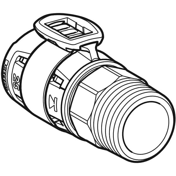 GEBERIT - Raccord FlowFit filetage mâle - DN. 20 - Ø 25 mm x Rp. 3/4'' -  - 620.312.00.1 - large
