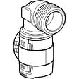 GEBERIT - Coude raccord 90° FlowFit avec filetage mâle - DN. 15 / 20 - Ø 20 mm x Rp. 3/4'' -  - 620.521.00.1 - vignette