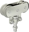 MANTION - Une monture sur chant Sportub MANTION pour déplacement droit 150kg - 2 galets Delrin - 255D - vignette
