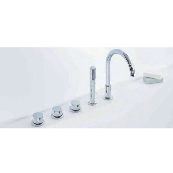 SANYCCES - Baignoire design semi-îlot rectangulaire TRENTO MURO blanche 175 cm  Sans option - large