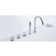 SANYCCES - Baignoire design semi-îlot rectangulaire TRENTO MURO blanche 175 cm  Sans option - vignette