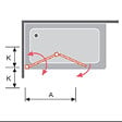 KASSANDRA - Pare-baignoire pliable S300 90 x 150 cm - vignette