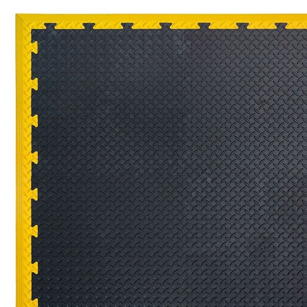 ARTPLAST - Bordure Male pour Dalle PVC noire Clipsable Sol Antidérapant Carré Garage Atelier PS50CRN/M Art Plast - large