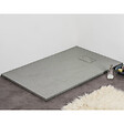 STANO - Receveur de douche 90 x 160 cm extra plat gris PIATTO en SoliCast® surface ardoisée - vignette