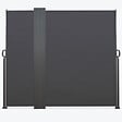 ID MARKET - Paravent extérieur rétractable double 180 x 800 CM gris anthracite store latéral - vignette