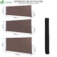 VOUNOT - Paravent retractable avec housse de protection 1.8x3m Marron - vignette