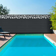ID MARKET - Brise vue occultant 1,5 x 10 M effet lames de clôture motifs FLOWER 160 gr/m² - vignette