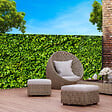 ID MARKET - Brise vue occultant 2 x 10 M imprimé feuillage 160 gr/m² - vignette