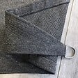 COTE STORE - Voile d'ombrage 3 x 4 x 5 m triangulaire 280g/m² - Haute densité résistante au vent - Tissu micro-aéré - Gris - vignette