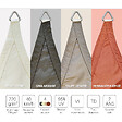 COTE STORE - Voile d'ombrage 4 x 4 x 4 m imperméable 220g/m² Haute densité - Tissu déperlant - Beige crème - vignette