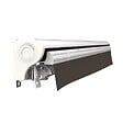 COTE STORE - Store banne manuel Demi coffre 2,5 x 2 m pour terrasse - Taupe - vignette