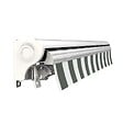 COTE STORE - Store banne manuel Demi coffre 4 x 3 m pour terrasse - Blanc gris - vignette