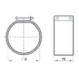 LINDAB - Collier manchette de raccordement anti vibratiles pour ventilateur de conduit - Diamètre (mm): 100 - vignette