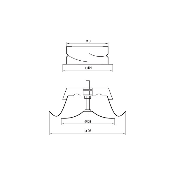 BLAUBERG - Bouche ventilation soufflage métal blanc à cône réglable VMBR BLAUBERG - Diamètre (mm): 125 - large