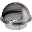 BLAUBERG - Grille ventilation murale ronde à capot inox brossé VMC extracteur ballon thermodynamique - Diamètre (mm): 150 - vignette