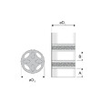JEVEN - Module mousse acoustique pour calibration débit et réduction du bruit VMC - Diamètre (mm): 125 - vignette