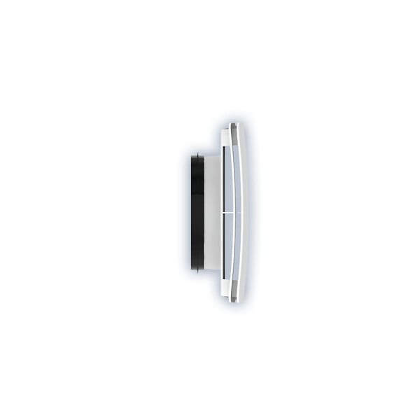 ANJOS - Bouche VMC design carrée coloris blanc AUREA (sans manchette) - Diamètre (mm): 200 - large