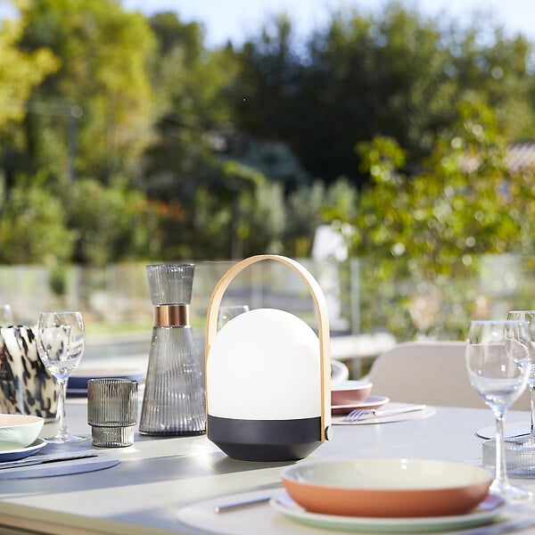 LUMISKY - Baladeuse solaire et rechargeable AURA H27 cm - large