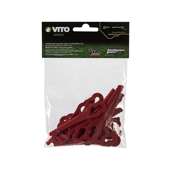 VITO - Lot de 20 Lames de Coupe bordure lames pour coupe bordures 20V VITO - large