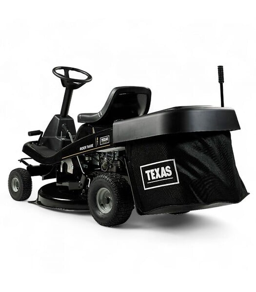 TEXAS - Tondeuse rider autoportée thermique 76 cm, moteur 432 cc, 3 en 1 avec bac - TEXAS Rider 7600E - large
