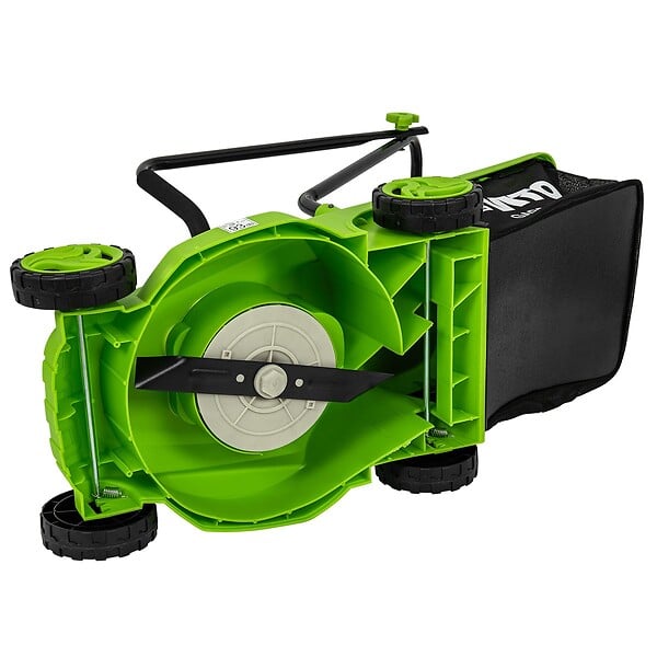 VITO - Tondeuse electrique 1200W Surface 300M2 Coupe 32 cm 3 Hauteur de coupe 20-65 mm Bac 30L VITO - large