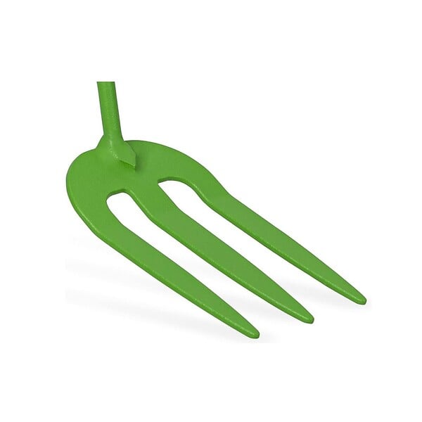 VITO - Rateau de jardin 3 dents Outil de jardin Acier et manche bois de hêtre VITO - large