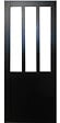 GD MENUISERIES - Porte Coulissante Atelier Noir H204 x L83 cm - vignette