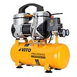VITO - Compresseur d'Air Silencieux 8L Sans Huile 8 bar 1,5 CV / 1,1 kW Gonfleur Electrique Portatif Voiture VITO - vignette