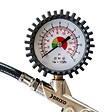 BRIXO - Pistolet de gonflage à air comprimé Manomètre 10 bar 140 PSI Tuyau 0.5 m Raccord M 1/4 BRIXO - vignette