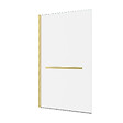 AURLANE - Pare baignoire Pivotant avec Porte-Serviette 85x150cm - Or Doré Brossé - Verre 6mm - TSHAPE GOLDY - vignette