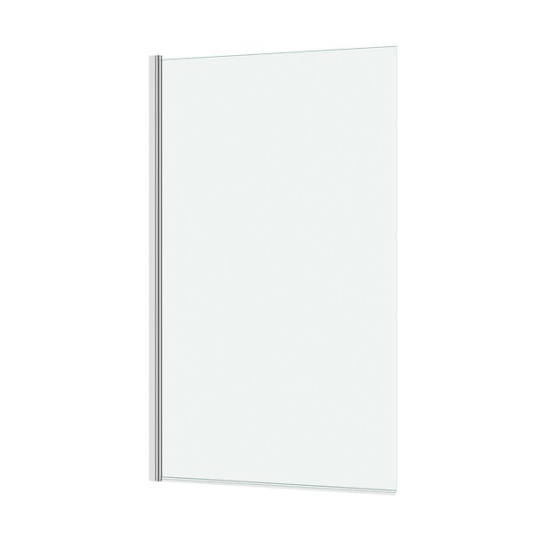 AURLANE - Pare baignoire Rabattable 80x140cm - Profilé Chromé - Verre Trempé 4mm - ELEMENTARY - large