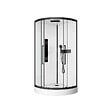 AURLANE - Cabine de douche 1/4 de cercle ROND - 90x90x217cm - FACTORY 2 ROUND - vignette