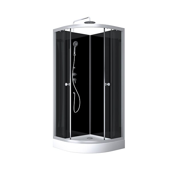 AURLANE - cabine de douche ROUND SHADOW CORNER 90x90x230cm - large