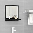 VIDAXL - vidaXL Miroir de salle de bain Noir 40x10,5x37 cm Bois d’ingénierie - vignette